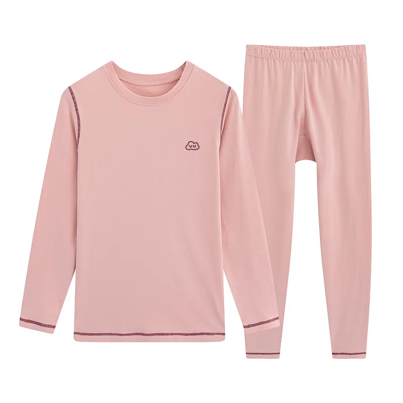 贴身领域 圆领舒适长袖长裤保暖套装 女款