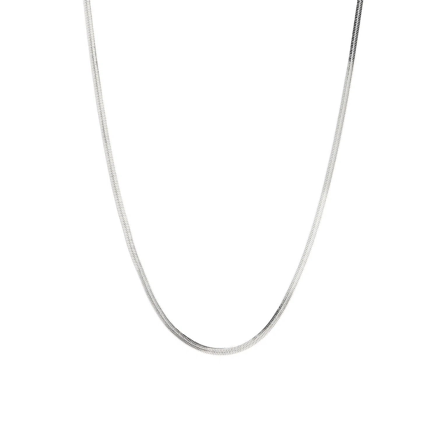 cooraree Blade Cuban Chain Necklace Silver