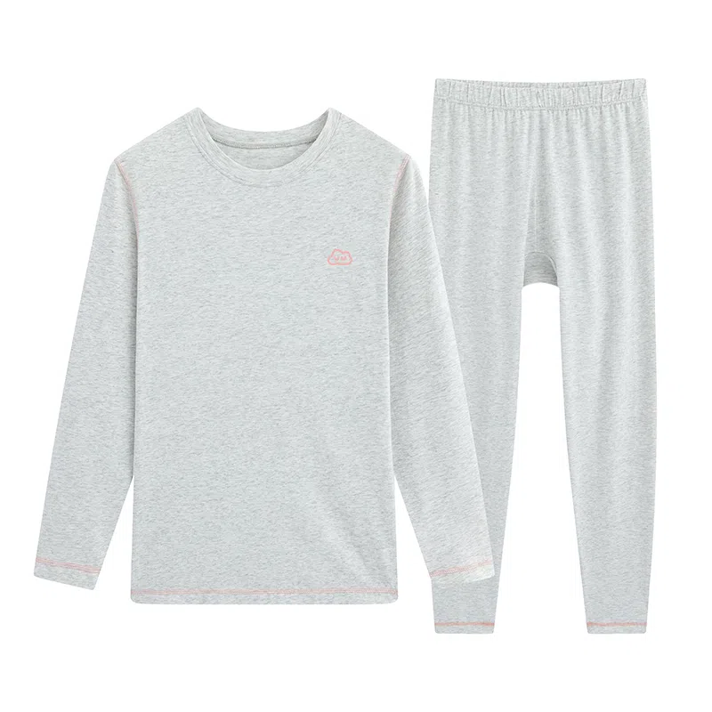 贴身领域 圆领舒适长袖长裤保暖套装 女款