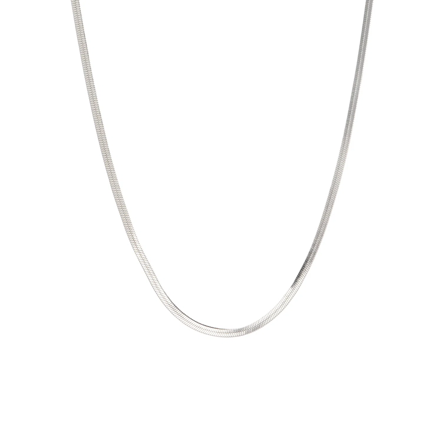 cooraree Blade Cuban Chain Necklace Silver
