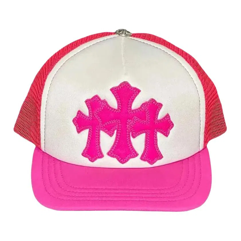 Chrome Hearts Logo Baseball Cap Neon Pink