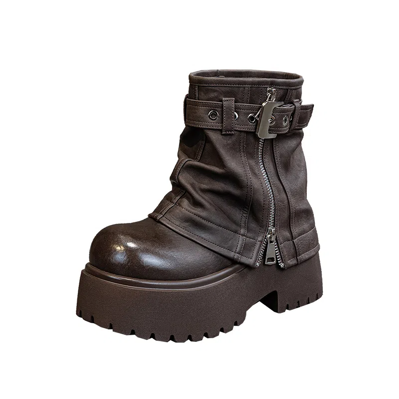 PU Chelsea Platform Boots