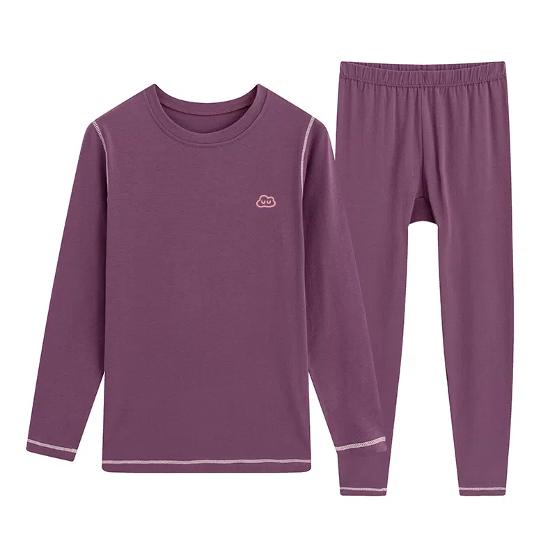 贴身领域 圆领舒适长袖长裤保暖套装 女款