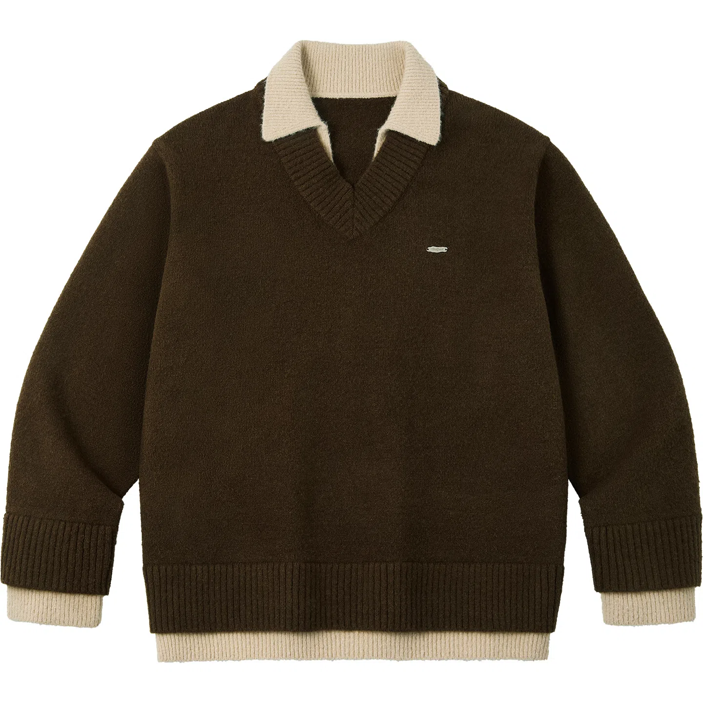 PSO Brand MIU V-Neck Knit Sweater