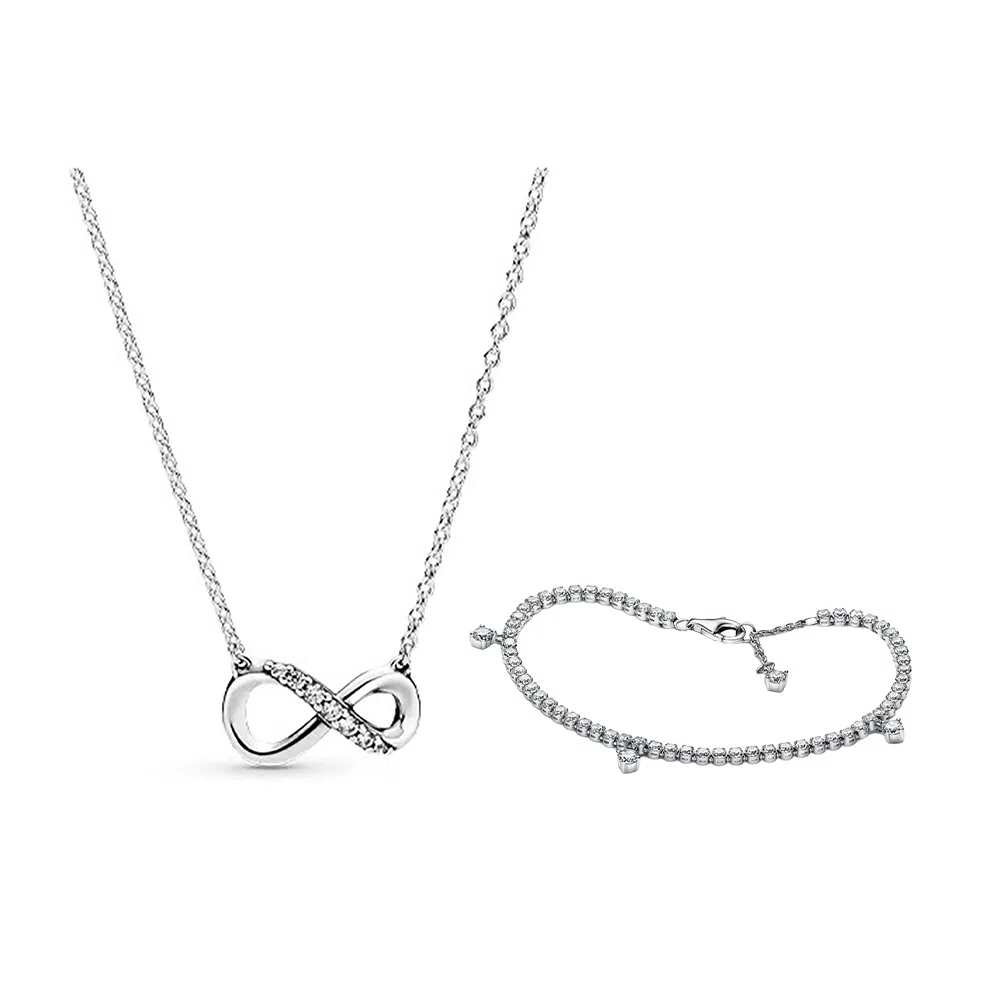 Pandora 925 Silver Bracelet Set