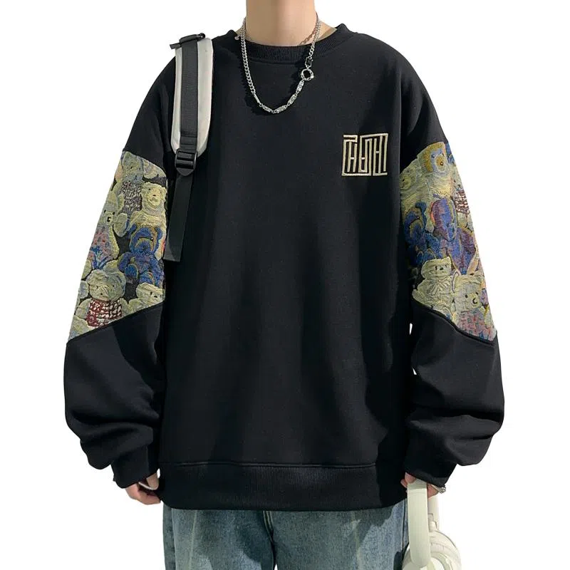 Zuoan Panda Print Sweatshirt