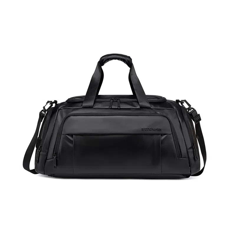 北极猎人 大容量运动 涤纶 旅行包 男女同款情侣款 曜石黑