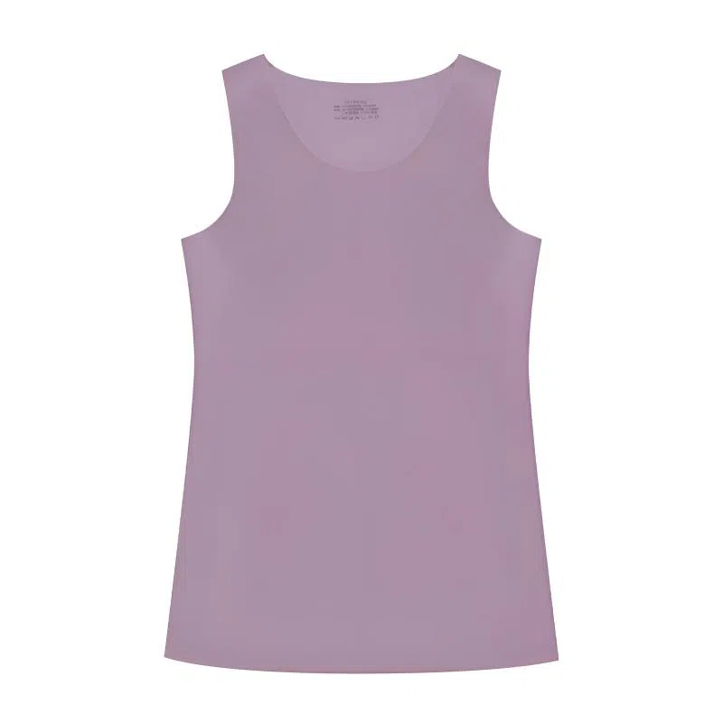 莫代尔 简约纯色无痕贴身柔软亲肤内衣冬季加绒加厚舒适透气打底衫日常通勤百搭休闲保暖背心 女款