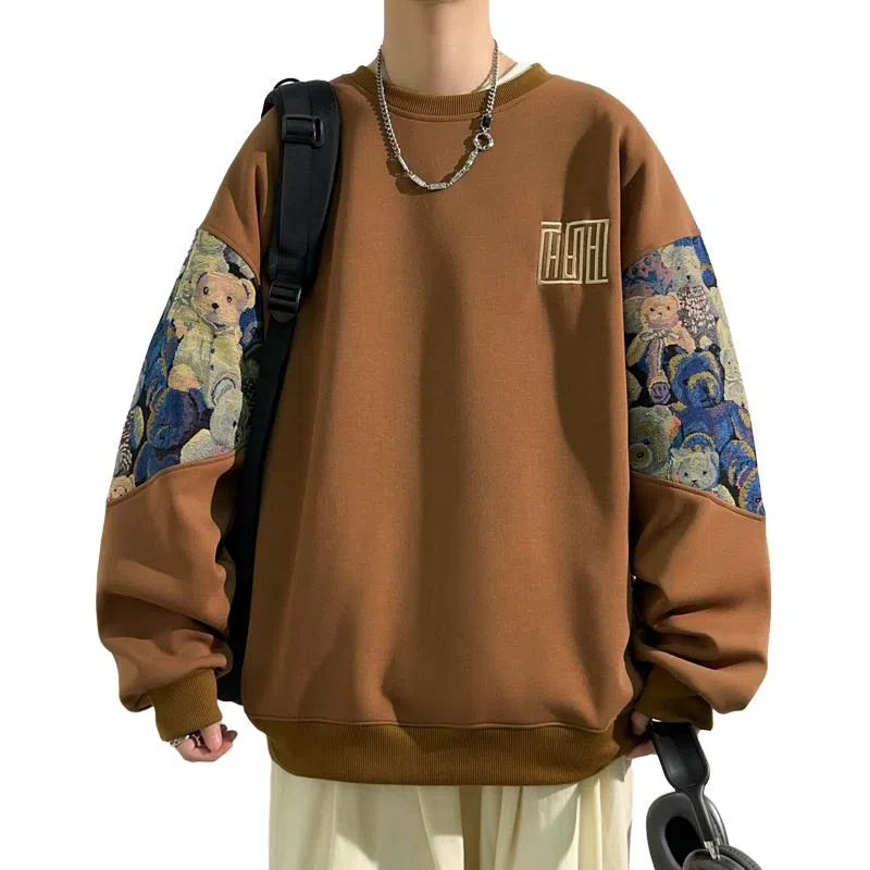 Zuoan Panda Print Sweatshirt