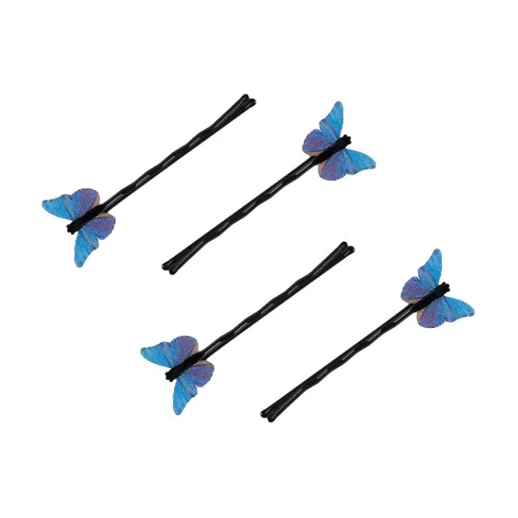 蒙妮 超仙蝴蝶甜美氛围感#好运 合金/布艺 发夹 女款