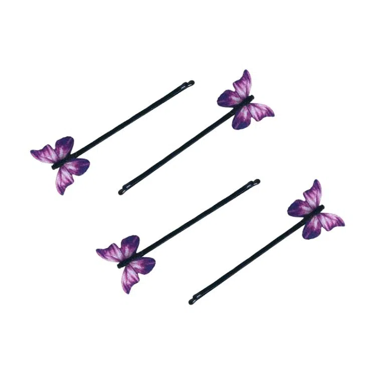 蒙妮 超仙蝴蝶甜美氛围感#好运 合金/布艺 发夹 女款