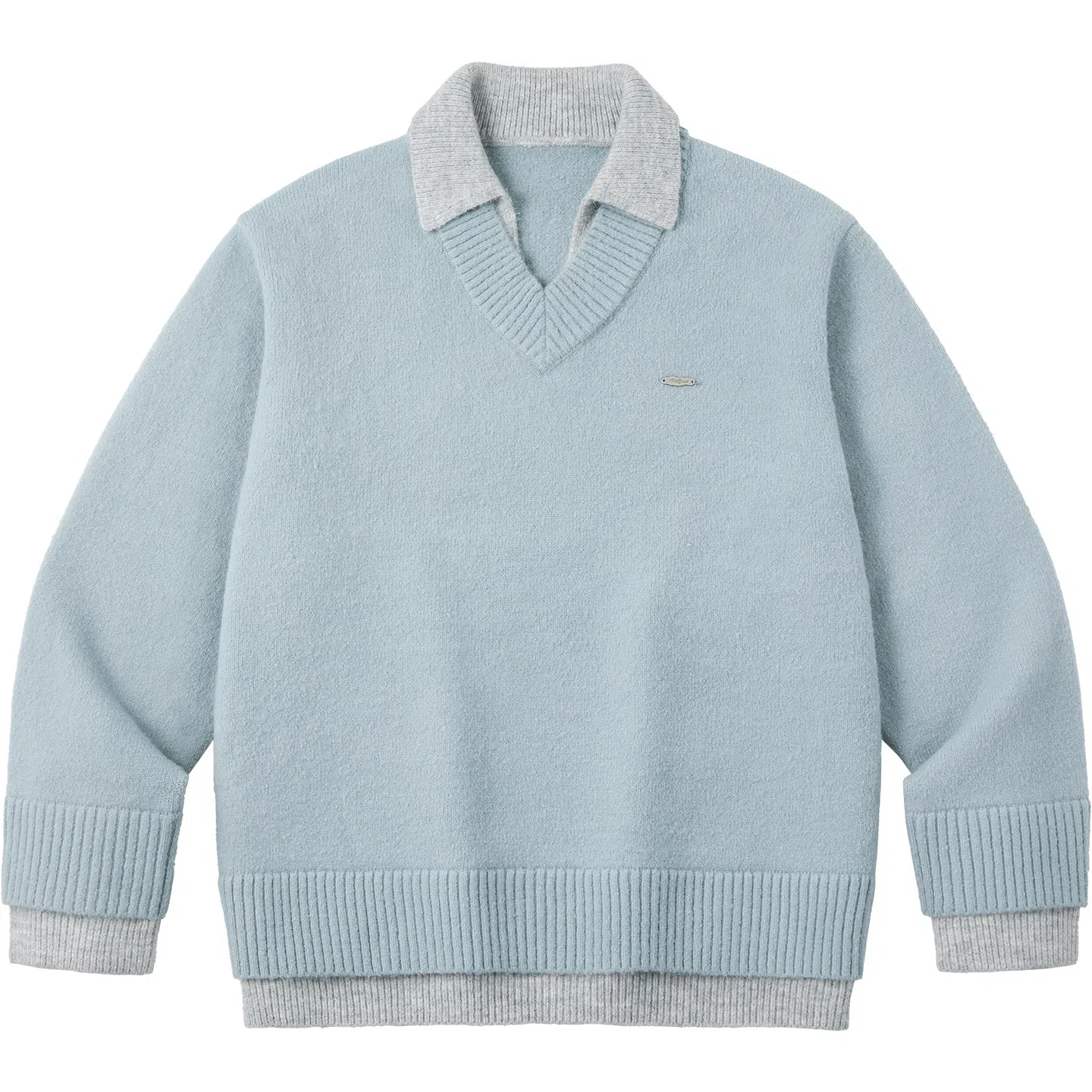 PSO Brand MIU V-Neck Knit Sweater