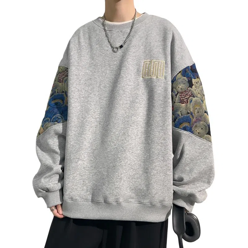 Zuoan Panda Print Sweatshirt