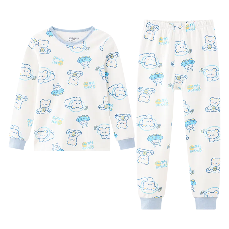 红豆 男童秋衣秋裤套装中大童纯棉保暖打底内衣