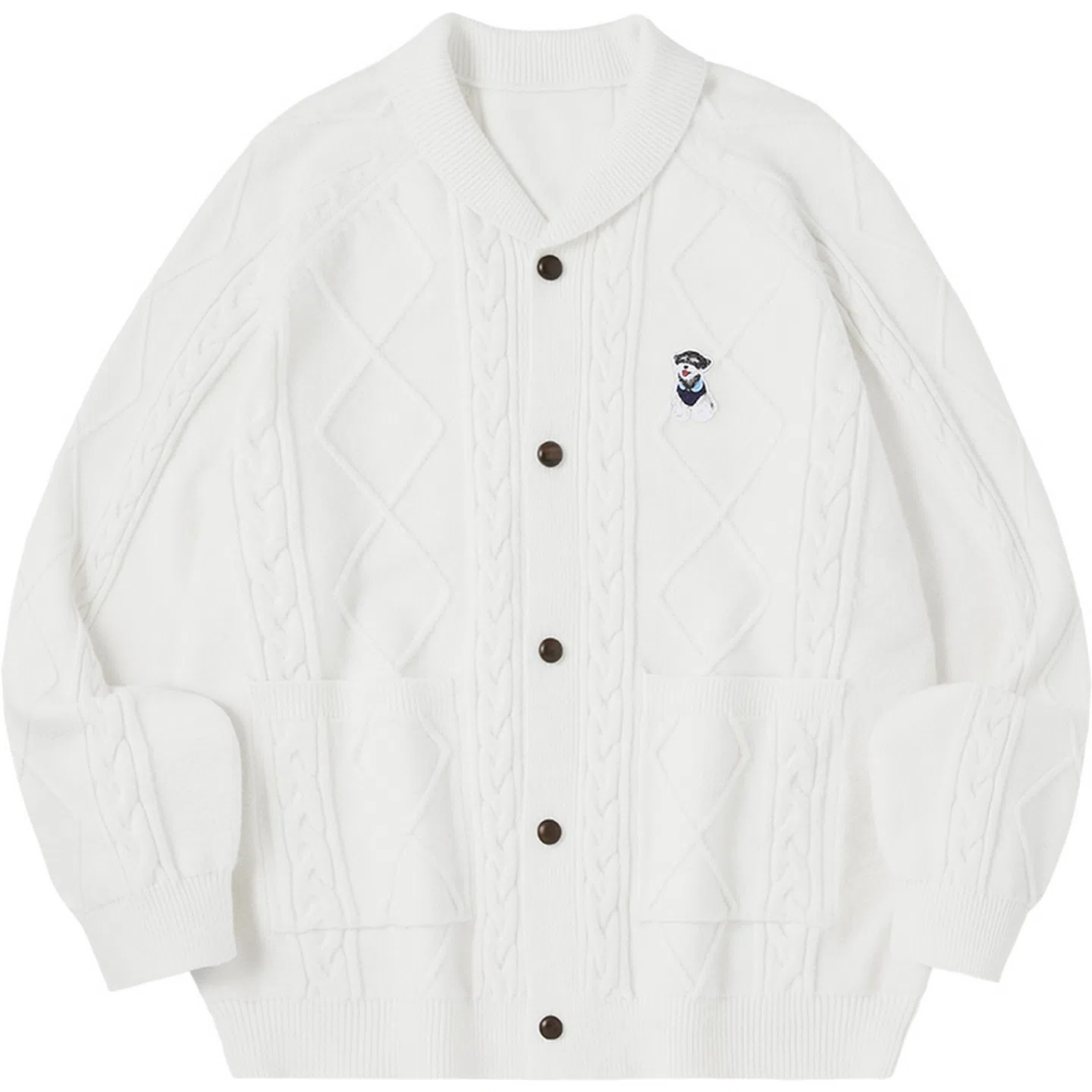 PSO Brand V-Neck Cardigan