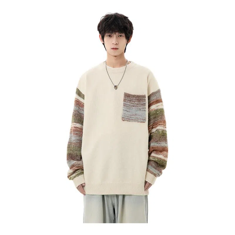 马员外 潮流秋冬季情侣款针织衫 男女同款