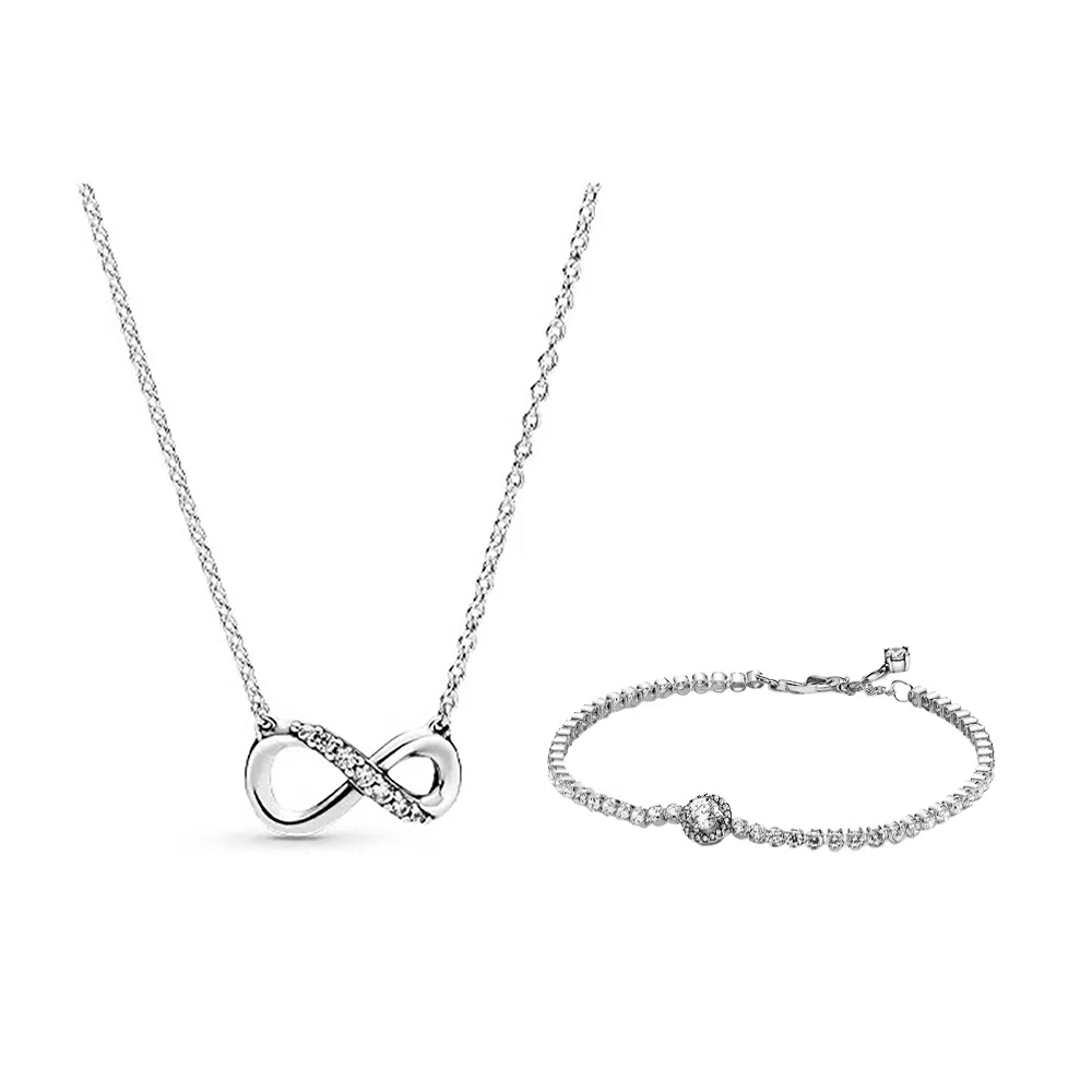 Pandora 925 Silver Bracelet Set