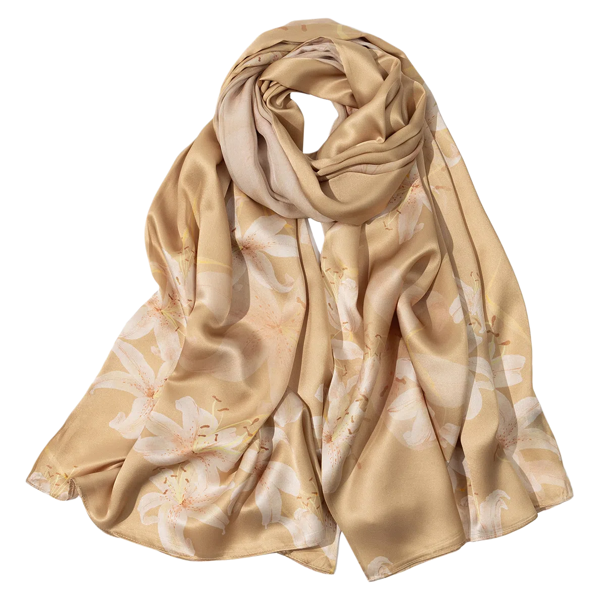 一米画纱 古典国风精致优雅迷梦迷情双层真丝高档气质长款披肩 桑蚕丝 丝巾 女款