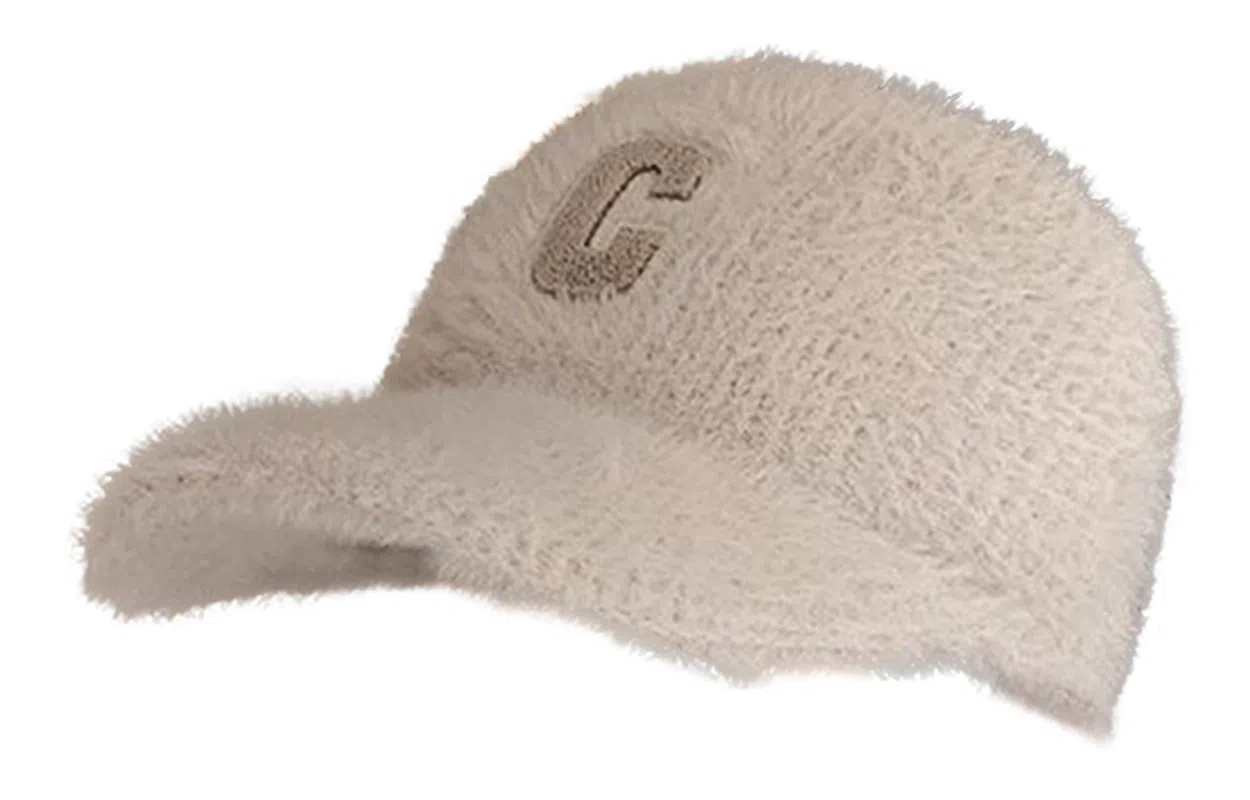 优幽兰 时尚百搭大头围显脸小学生韩版潮流高级感纯色小众设计感字母休闲简约遮脸素颜 聚酯纤维 帽子 女款