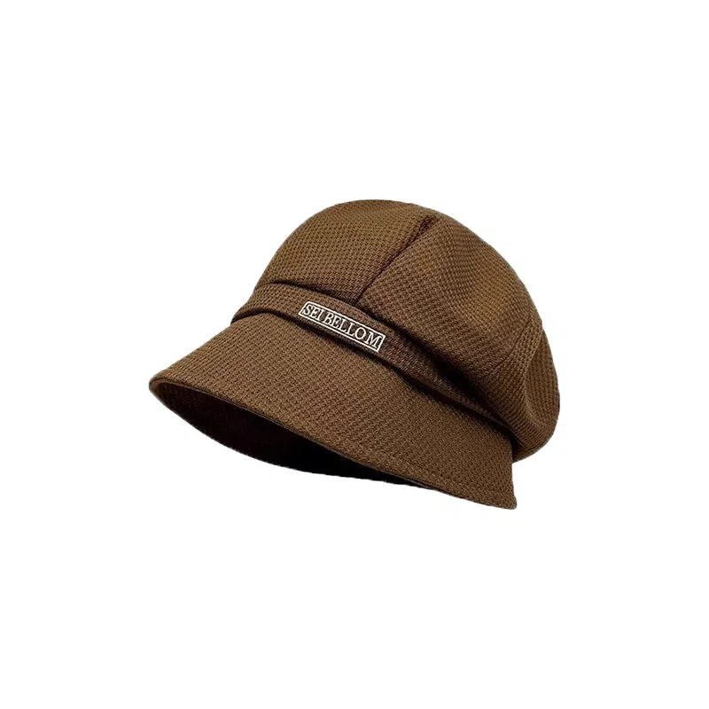 祎步康 韩式秋冬款八角帽纯色显脸小盆帽气质百搭帽 棉 贝雷帽 女款