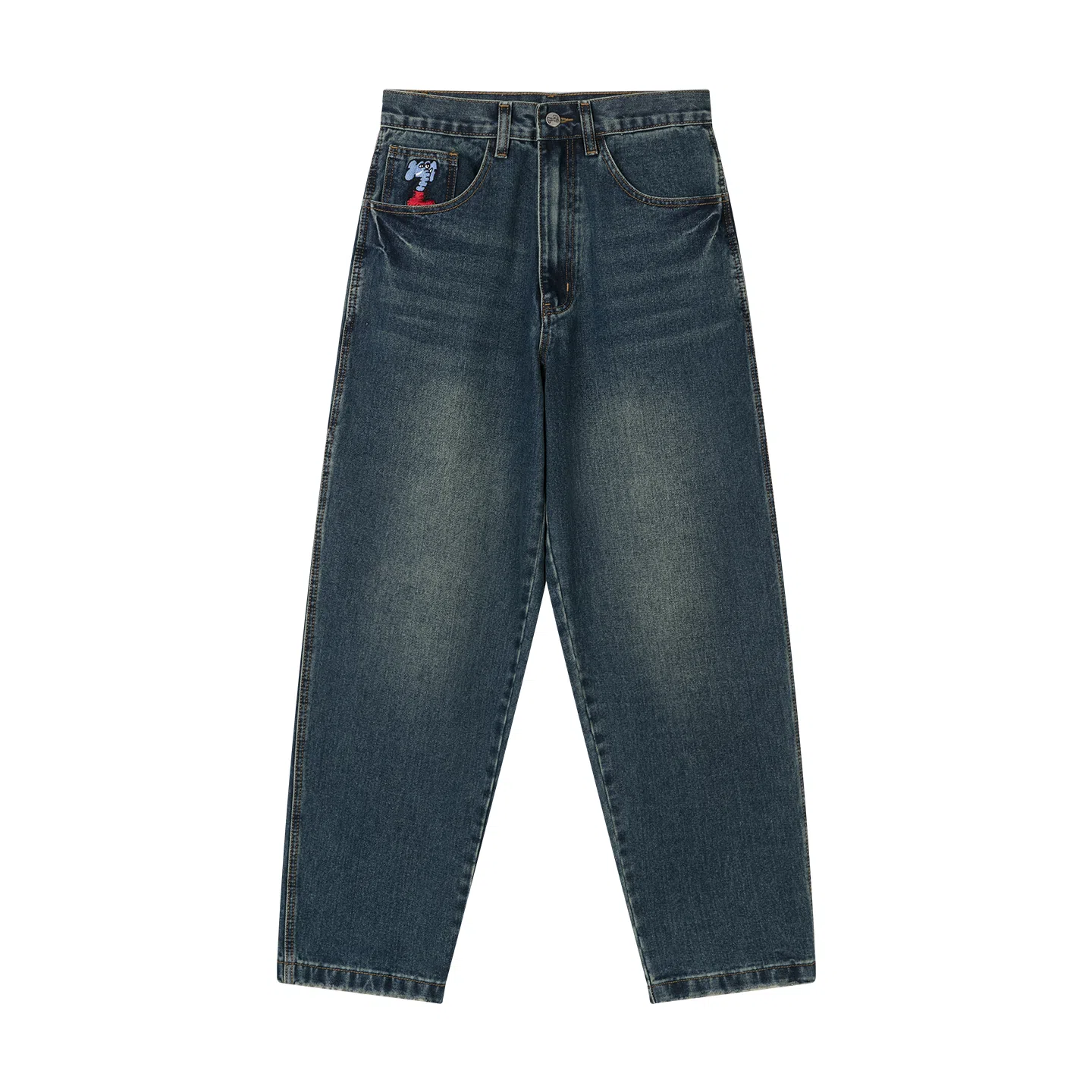 MIND ERROR Vintage Indigo Denim Jeans