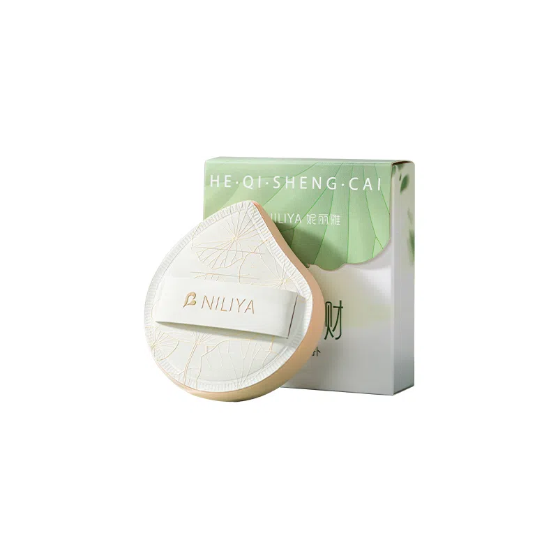 妮丽雅  荷气生财干湿两用粉扑 打底不吃粉