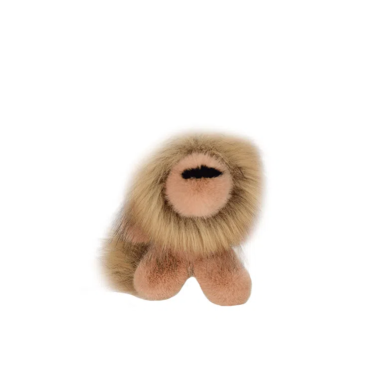 心水好物 可爱炸毛小狮子汽车钥匙扣网红托特包双肩包公仔挂饰 毛绒 挂件 男女同款情侣款