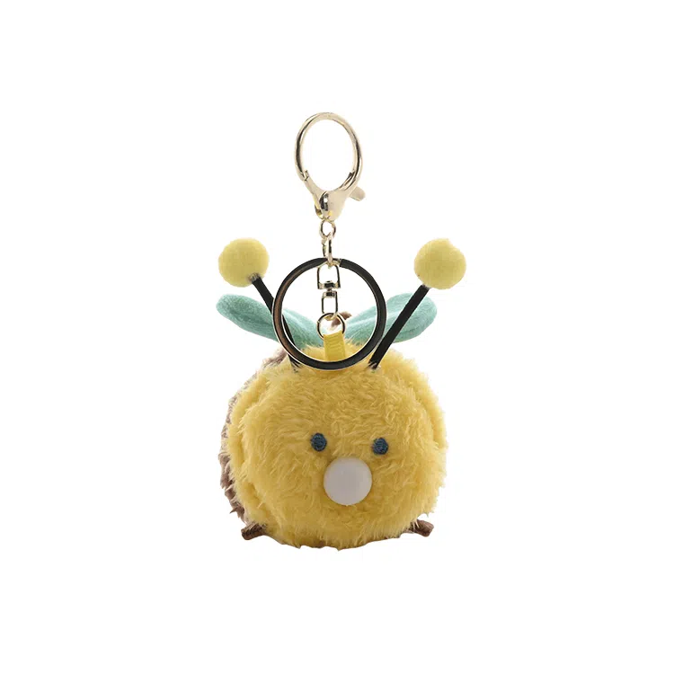 心水好物 解压吹泡泡蜜蜂可爱发泄公仔毛绒玩具 聚酯纤维 挂件 男女同款情侣款
