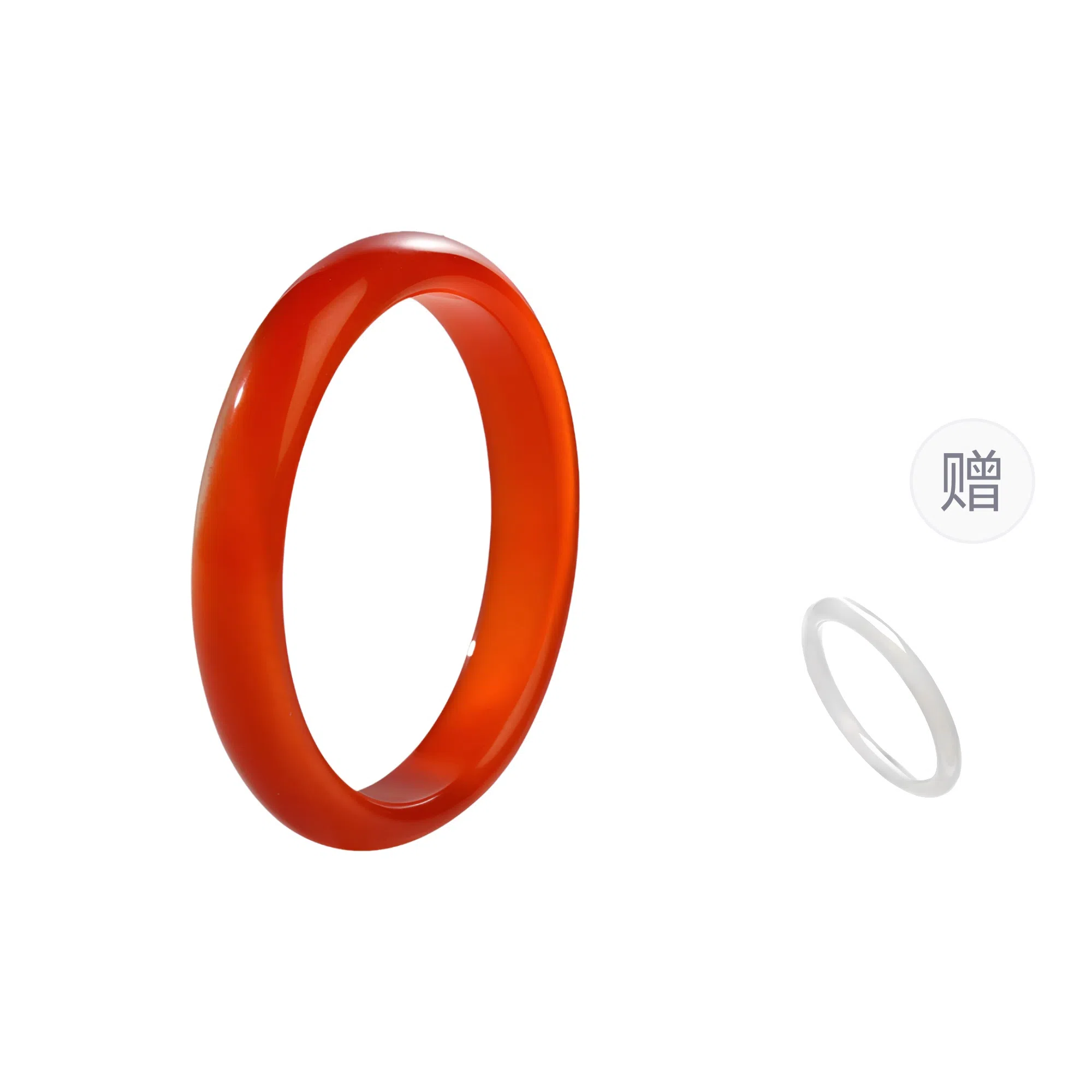 镯瑾 新中式国潮 轻奢高级感小众设计招财纳福复古汉服一步一响古风精致素雅气质 玻璃猫眼 玉石手镯 女款