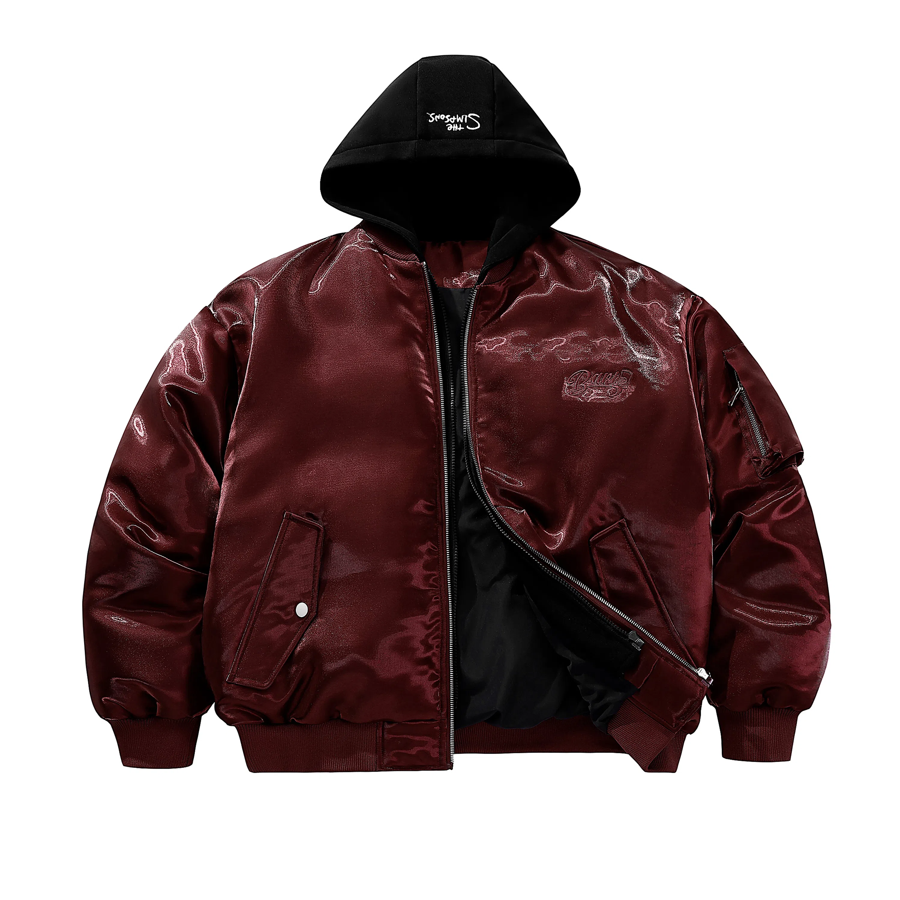 The Simpsons Reflective Metallic Flight Jacket