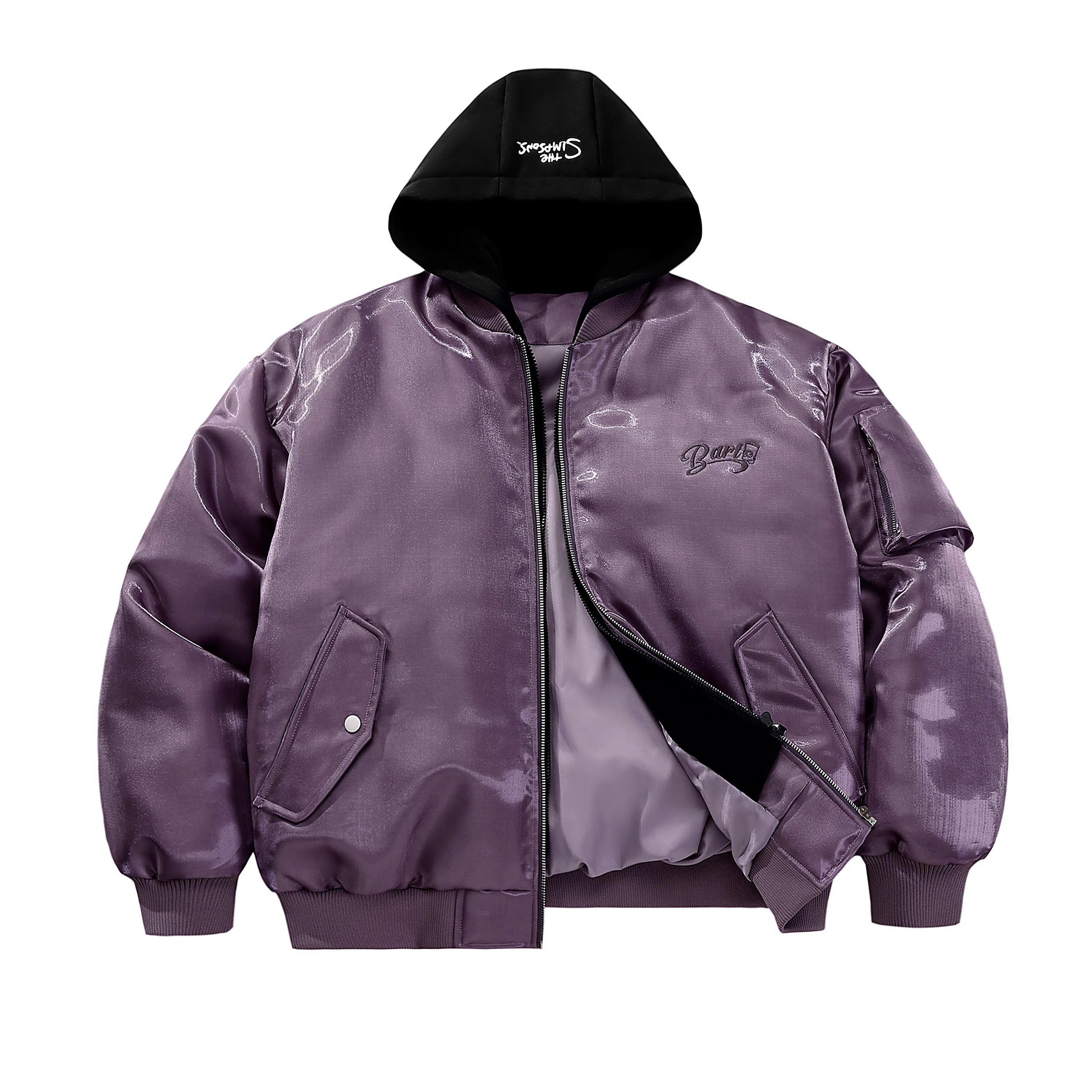 The Simpsons Reflective Metallic Flight Jacket