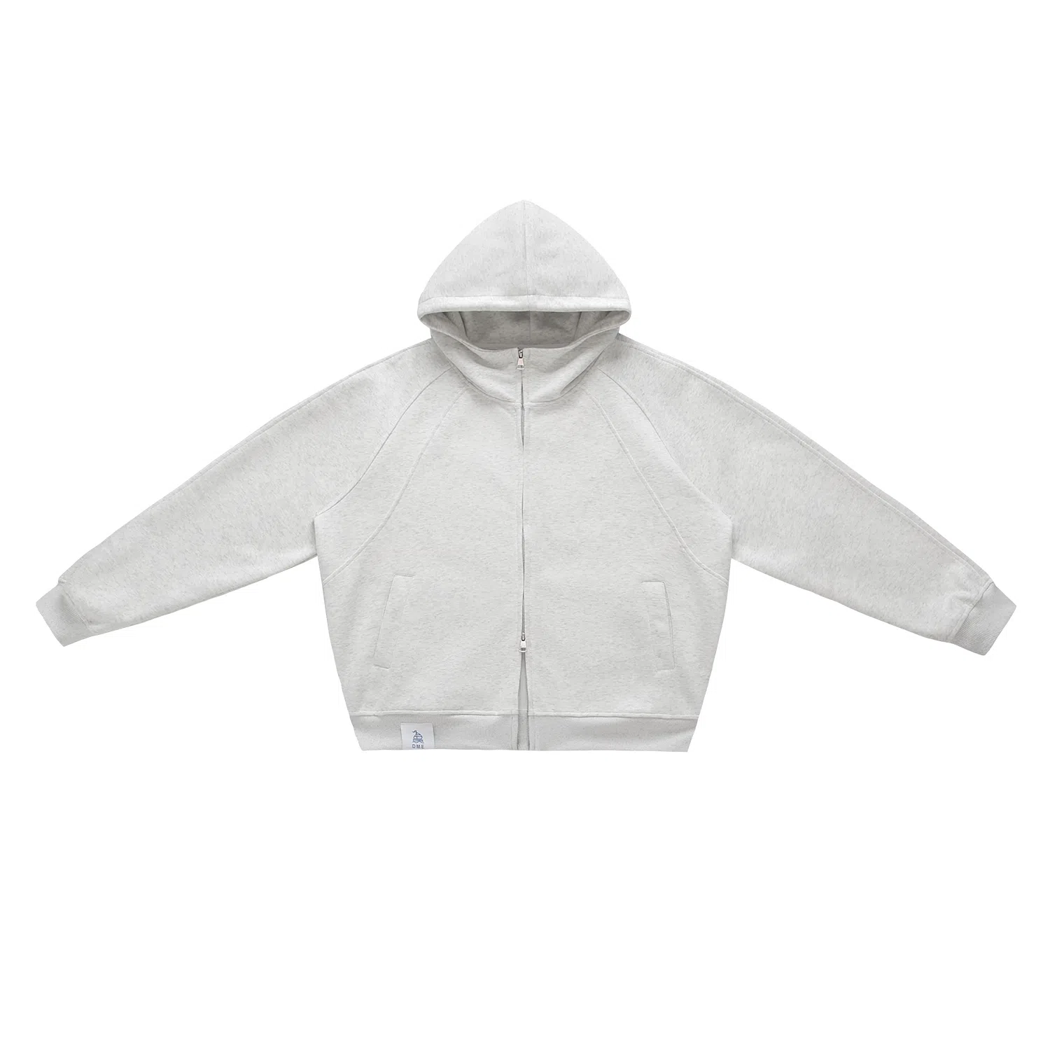 【dme】 春秋季潮牌重磅日系复古休闲百搭简约街头户外运动情侣日常水洗拉链连帽港风宽松色块上衣长袖外套夹克 男女同款