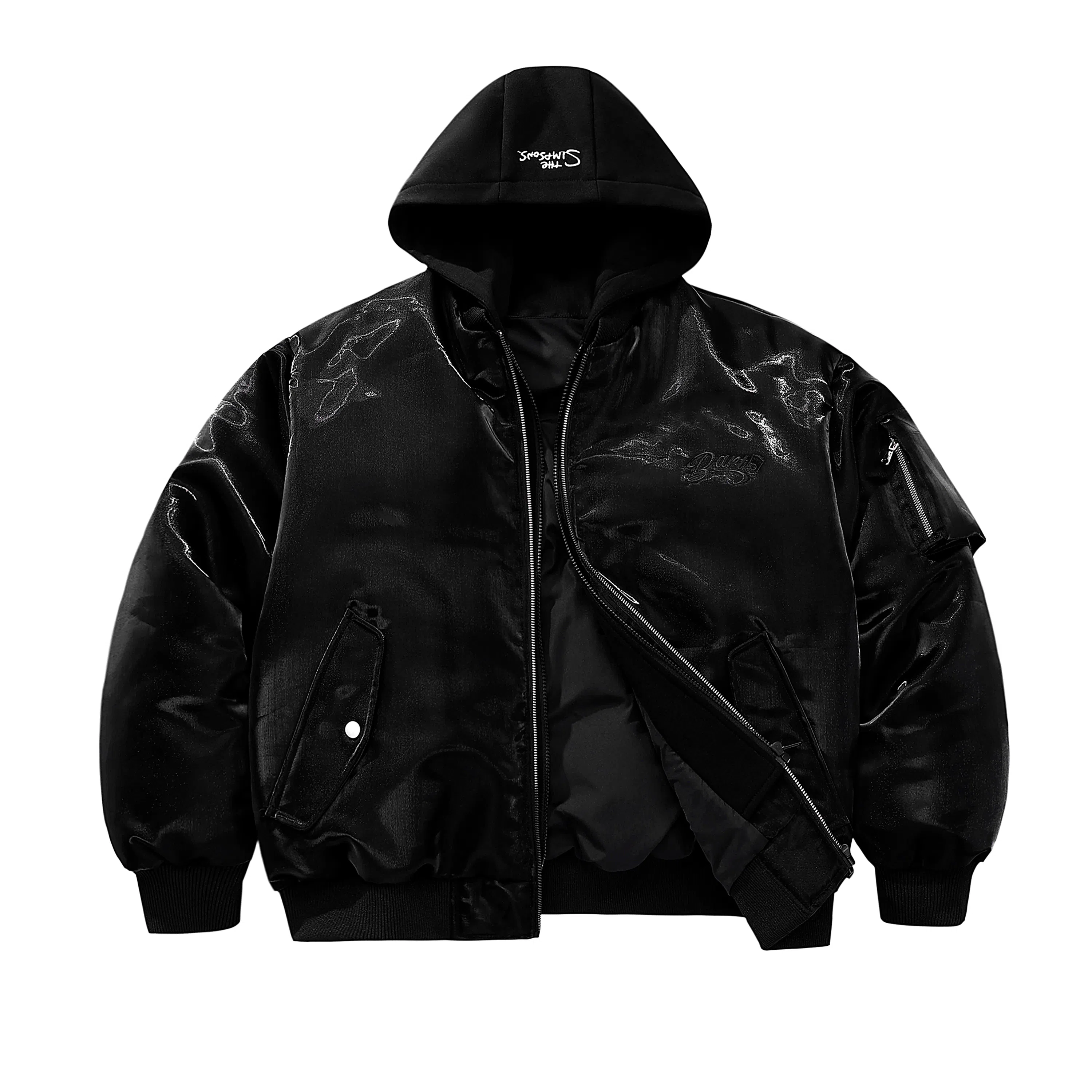 The Simpsons Reflective Metallic Flight Jacket