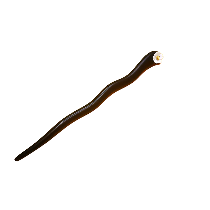 聆听花开 新中式灵动梅百搭气质 高级感简约中式 合金 发簪 女款