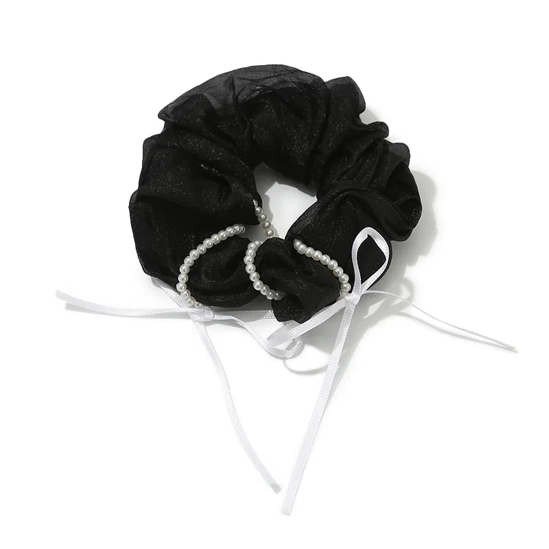 如花梦 芭蕾风 蝴蝶结大肠圈高级感缎面#好运 布艺 发圈 女款