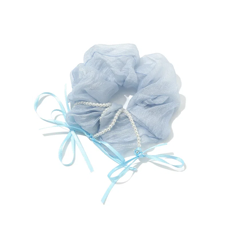 如花梦 芭蕾风 蝴蝶结大肠圈高级感缎面#好运 布艺 发圈 女款