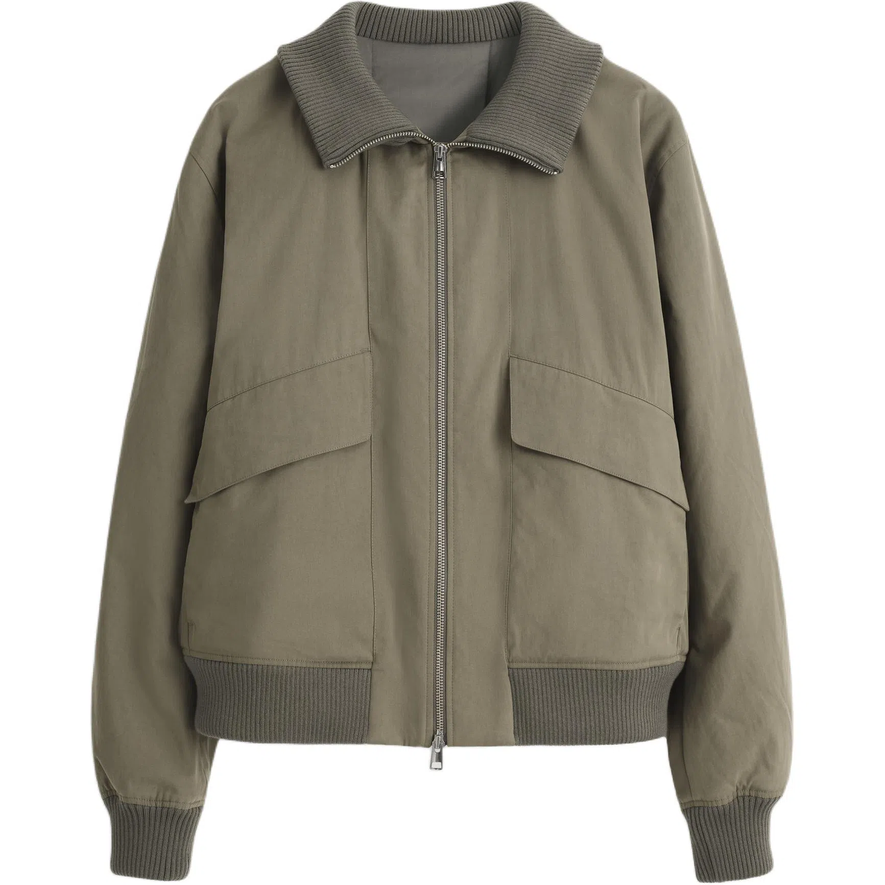COS Ribbed Zip-Up Jacket