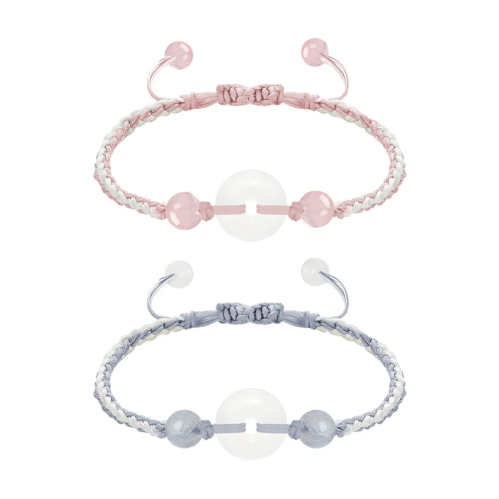 饰伴 新中式招财纳福诸事顺遂复古百搭手工编织绳八方来财平安喜乐开运上岸盘玩文玩#好运 织物 手绳 男女同款情侣款