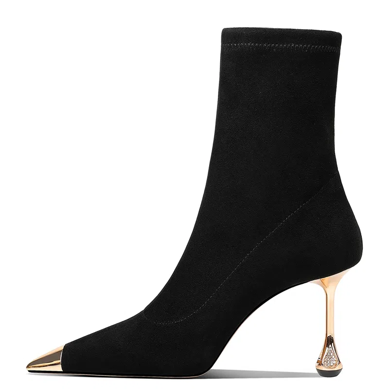 hoov 2025 Metal Toe High Heel Boots