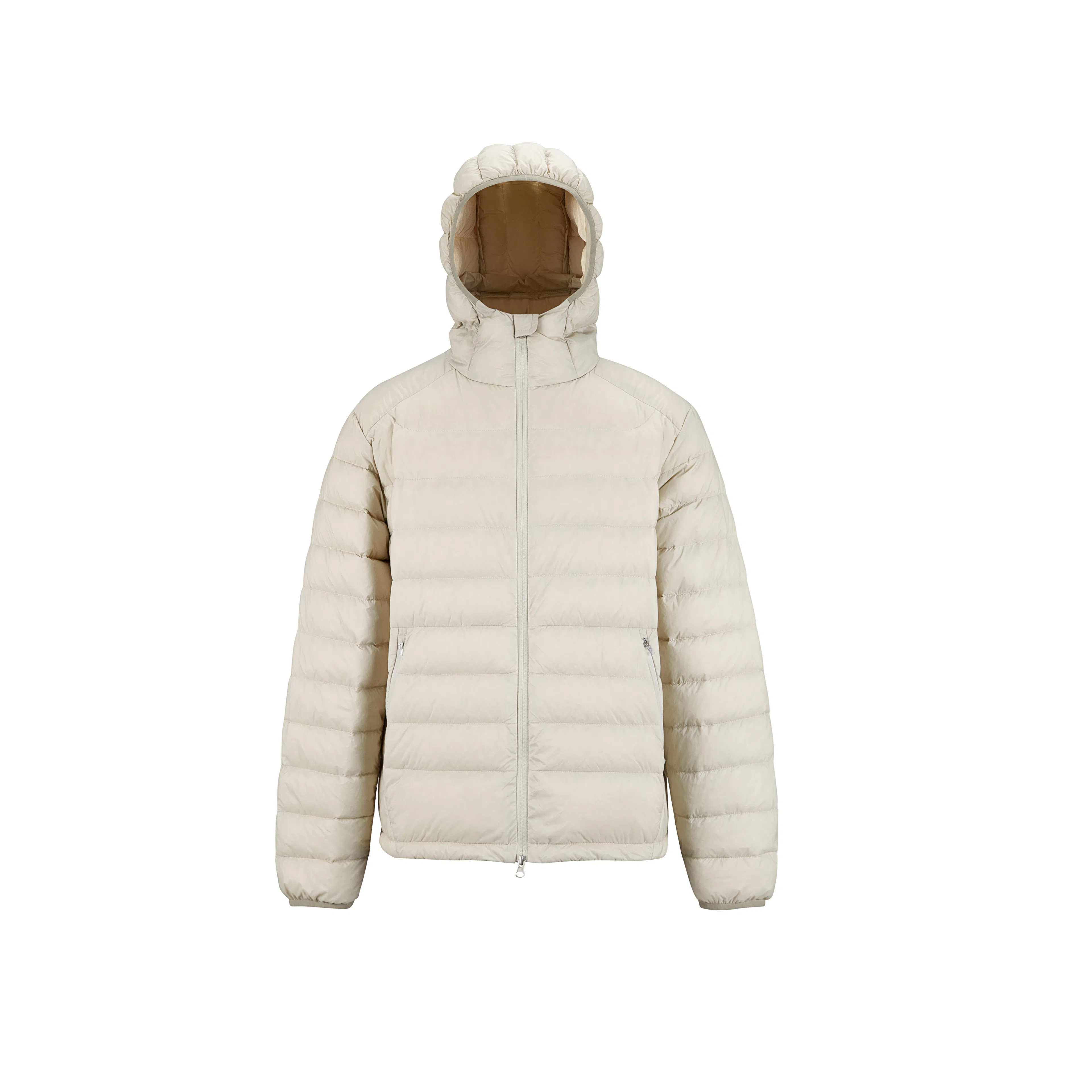 【dme】 潮牌日系重磅休闲百搭复古简约街头户外运动情侣日常拉链纯色连帽港风宽松长袖羽绒服 男女同款