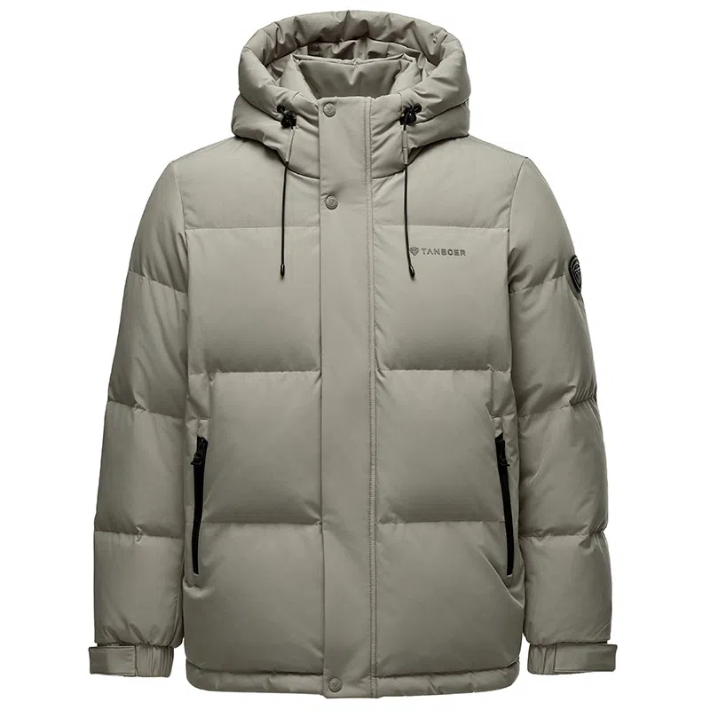 Tambour Bread Short Hooded Down Jacket