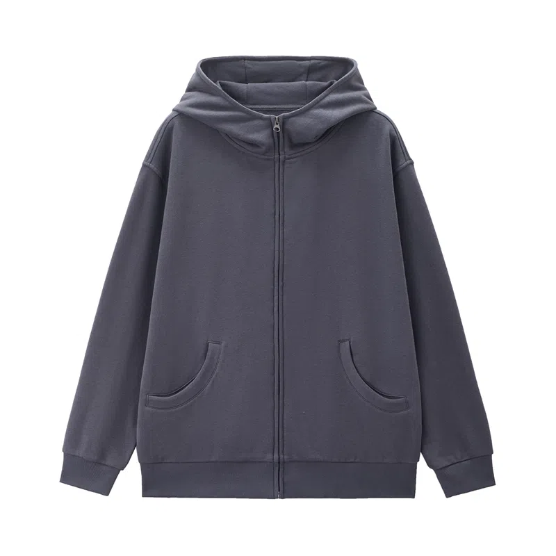 佐丹奴 宽松连帽开衫外套卫衣 女款