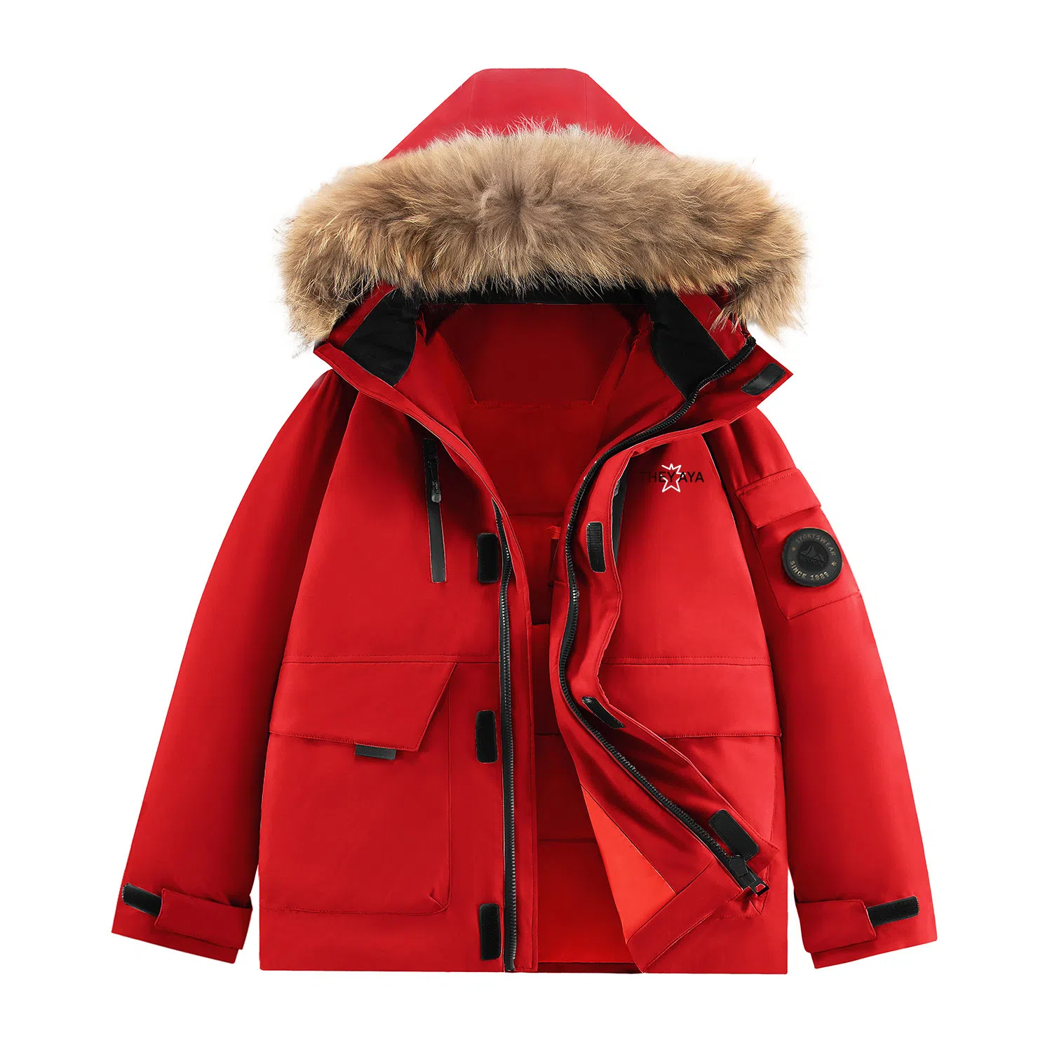 鸭鸭 宝藏抗冻轻盈舒适休闲户外运动上课通勤百搭加厚保暖亲肤防寒防风防水可拆卸毛领中长款羽绒服 男女同款