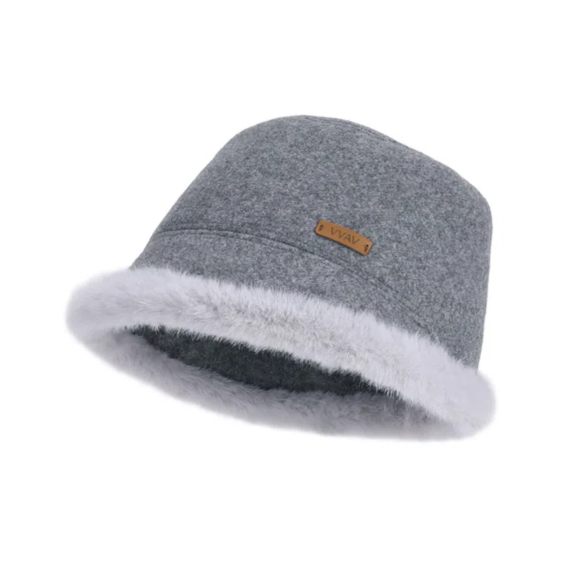 山一丸 韩版防风保暖水桶显脸小百搭护耳 涤纶 帽子 女款