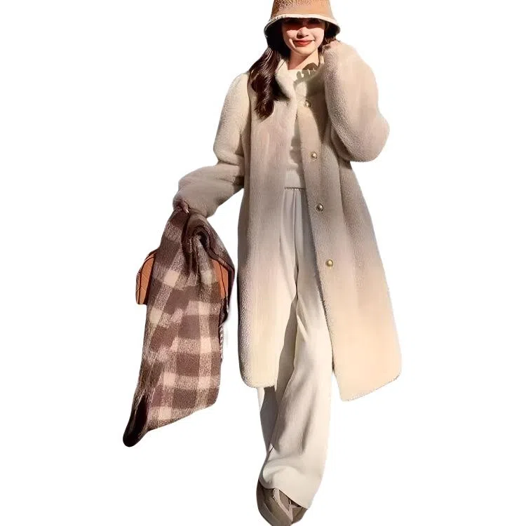邓大喵 简约舒适时尚休闲皮草 女款