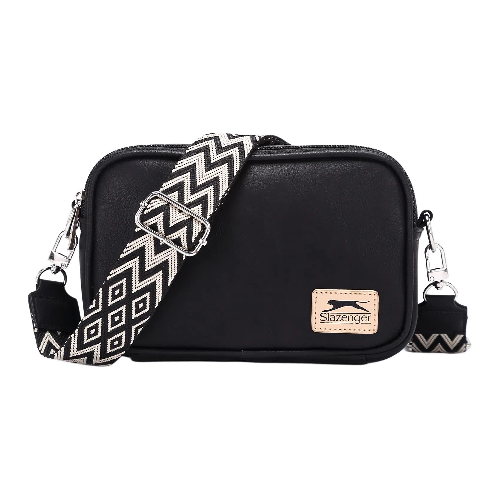 Slazenger Retro Logo Waist Bag Black