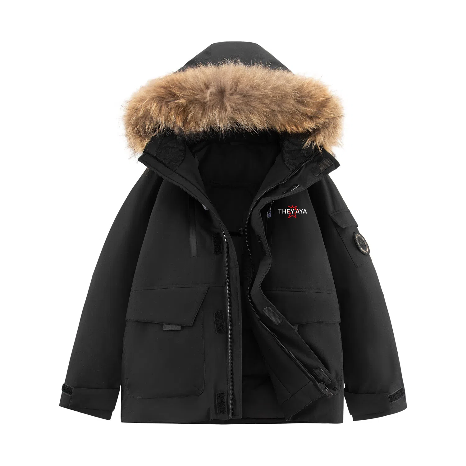 鸭鸭 宝藏抗冻轻盈舒适休闲户外运动上课通勤百搭加厚保暖亲肤防寒防风防水可拆卸毛领中长款羽绒服 男女同款