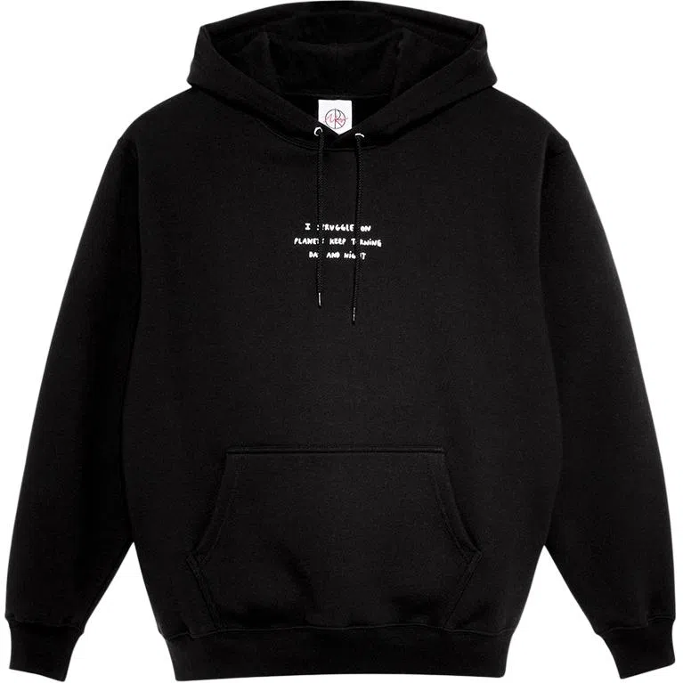 Polar Skate Co Struggle Hoodie Black