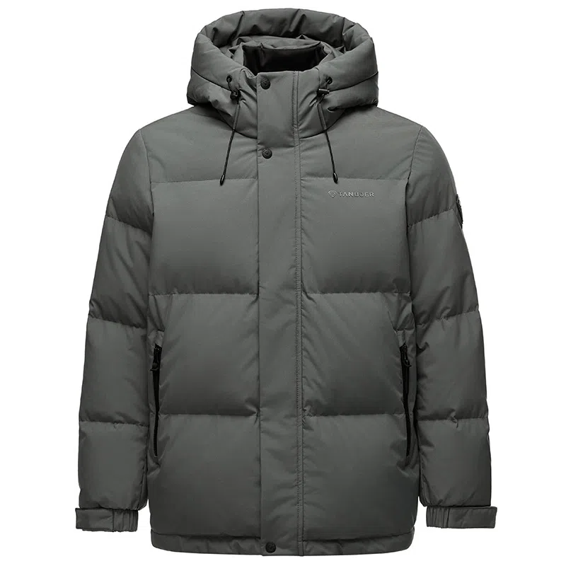 Tambour Bread Short Hooded Down Jacket