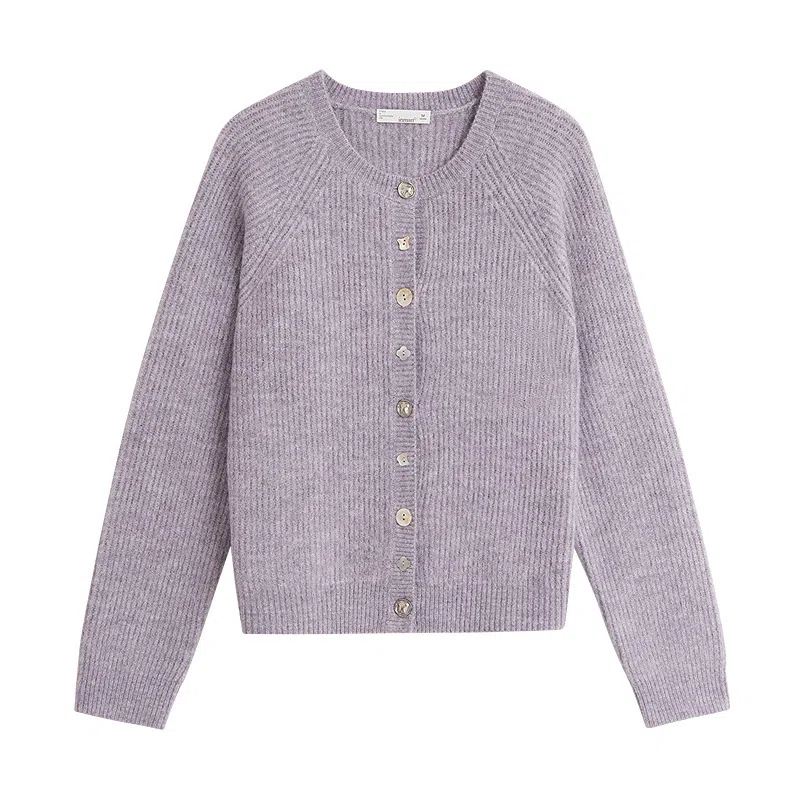 茵曼 纯色百搭简约舒适针织衫 女款